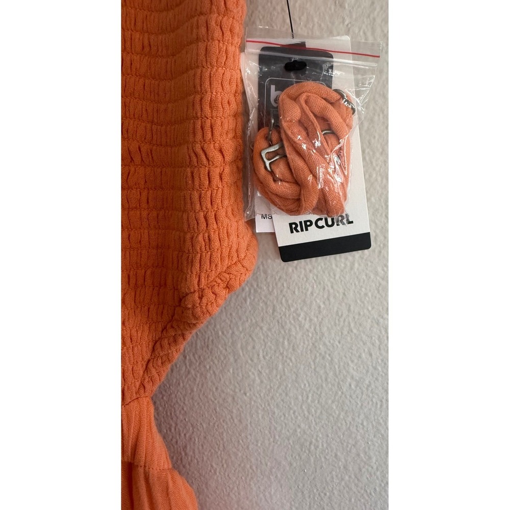 RIP CURL Premium Surf Strapless Maxi Dress - Orange Size XL Summer Beach Surf - Picture 2 of 10